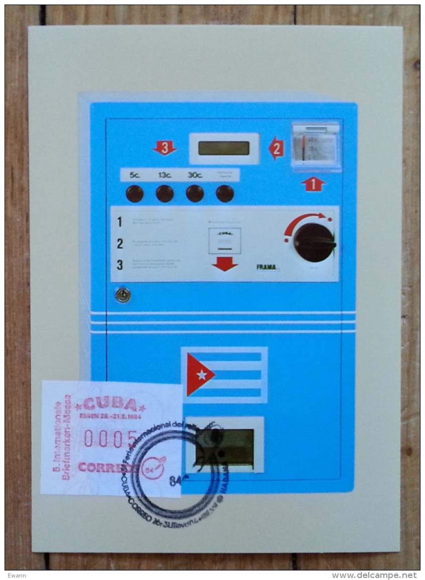 CUBA - Timbre De Distributeur - International Briefmarken Messe - ESSEN - 1984 - Automatenmarken (Frama)