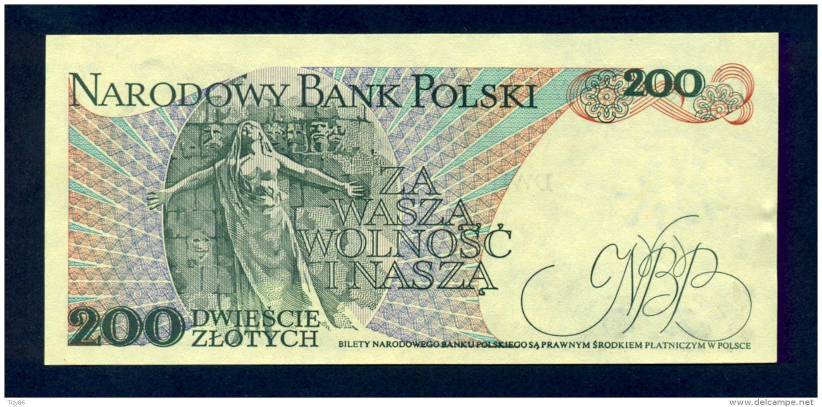 Banconota Polonia 200 ZLOTYCH FDS - Pologne