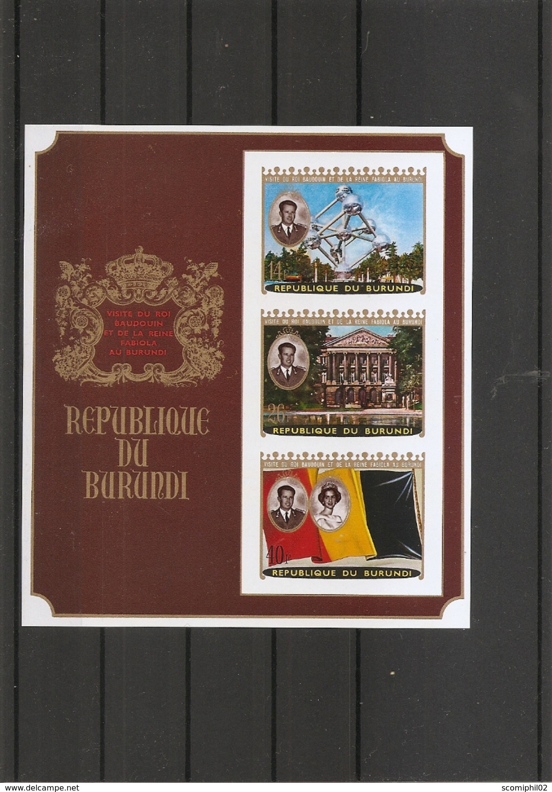 Burundi - Visite Des Souverains Belges ( BF 42Aa XXX -MNH) - Ungebraucht