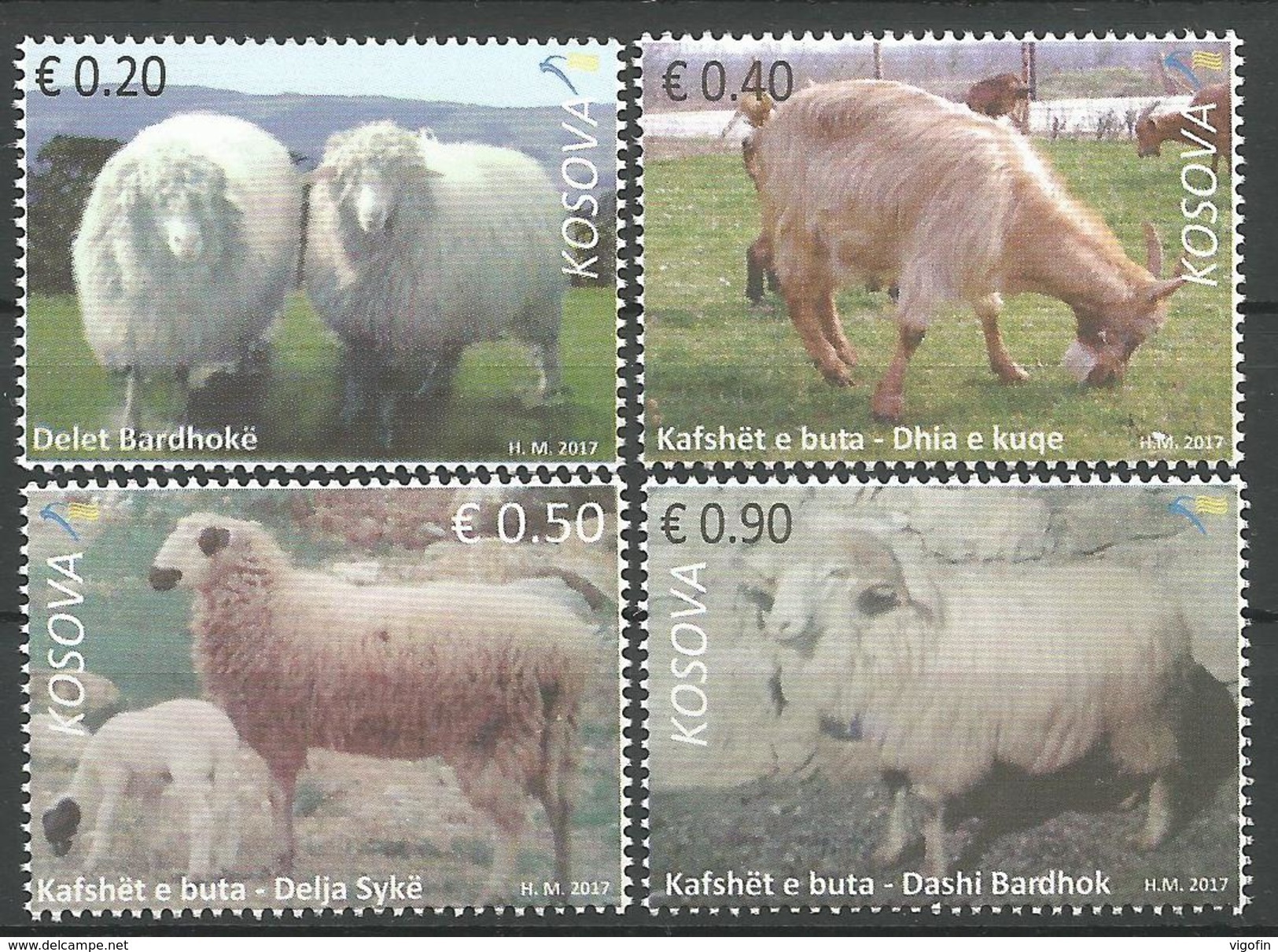 KOS 2017-02 SHEEPS, KOSOVO, 1 X 4v, MNH - Kosovo