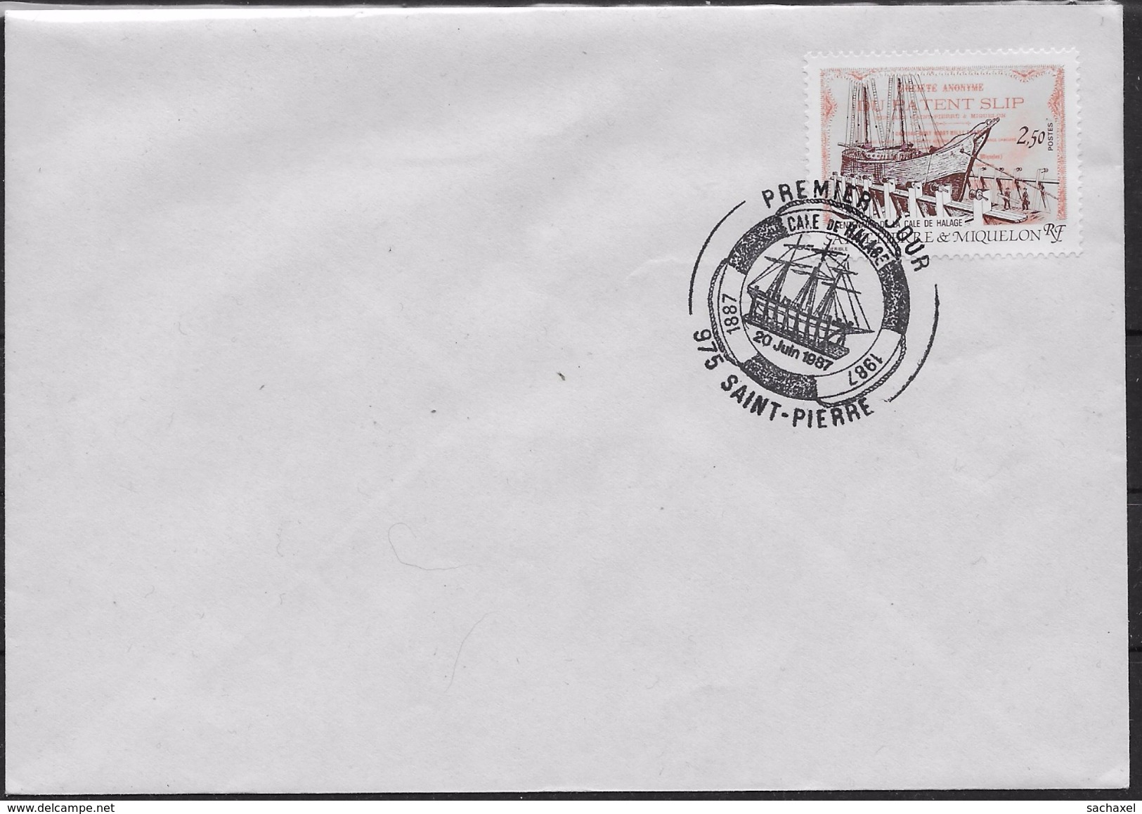 1987 Saint Pierre Et Miquelon N° 479  . FDC  . Centenaire De La Cale De Halage - FDC