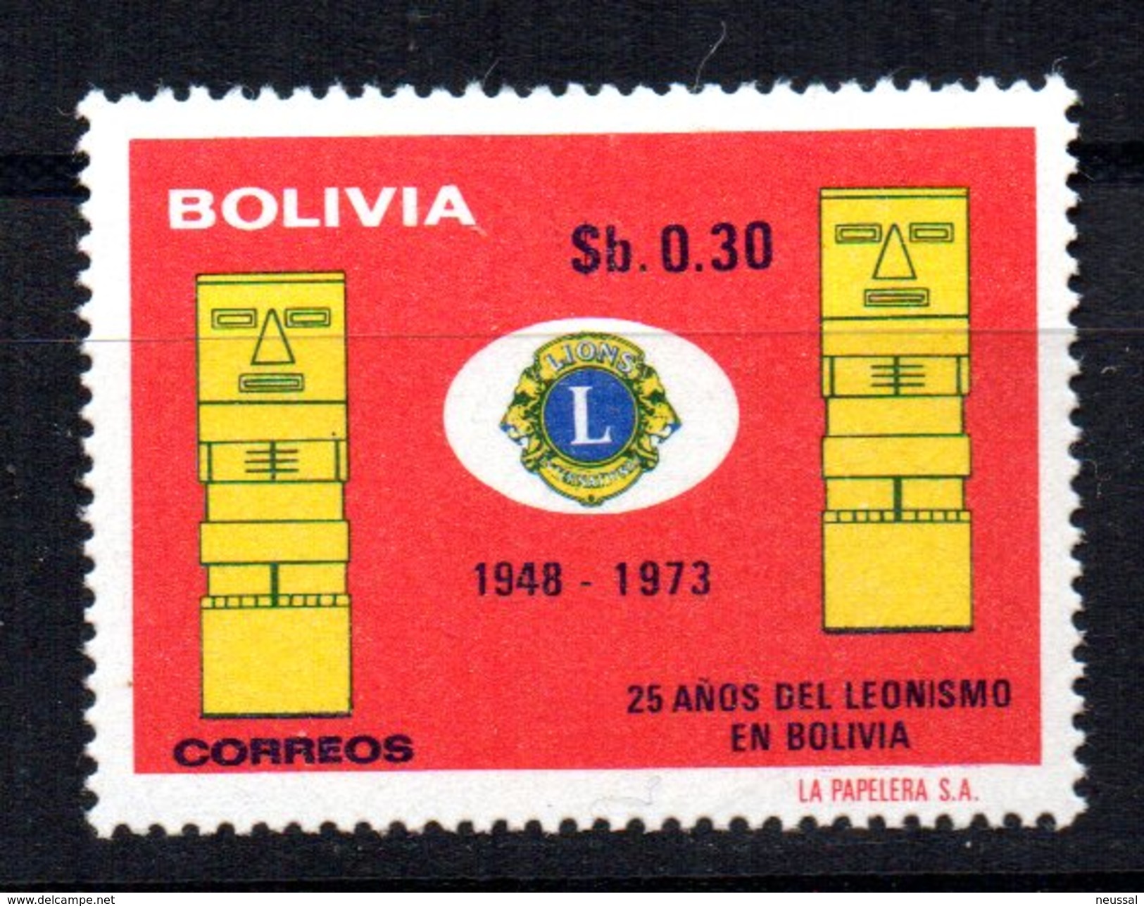 Sello Nº 530 Bolivia - Rotary Club