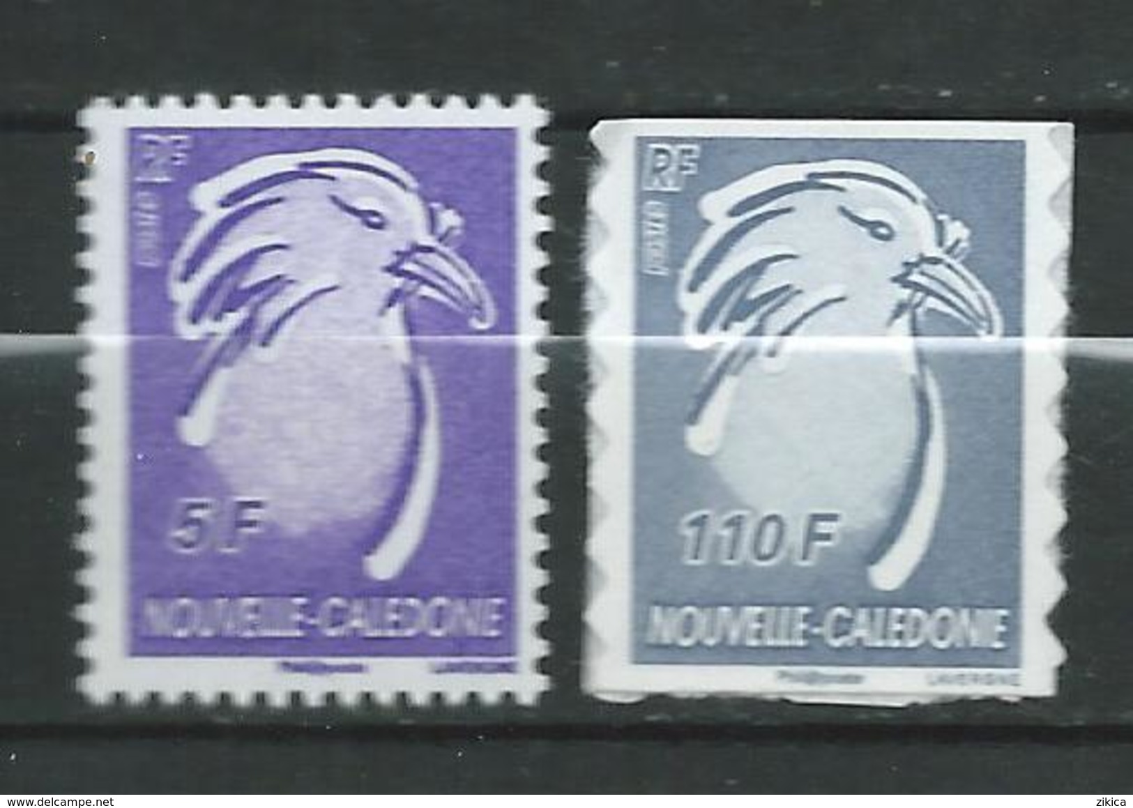 New Caledonia / NOUVELLE CALEDONIE 2006/2007.Cagou Type.birds.MNH - Nuovi