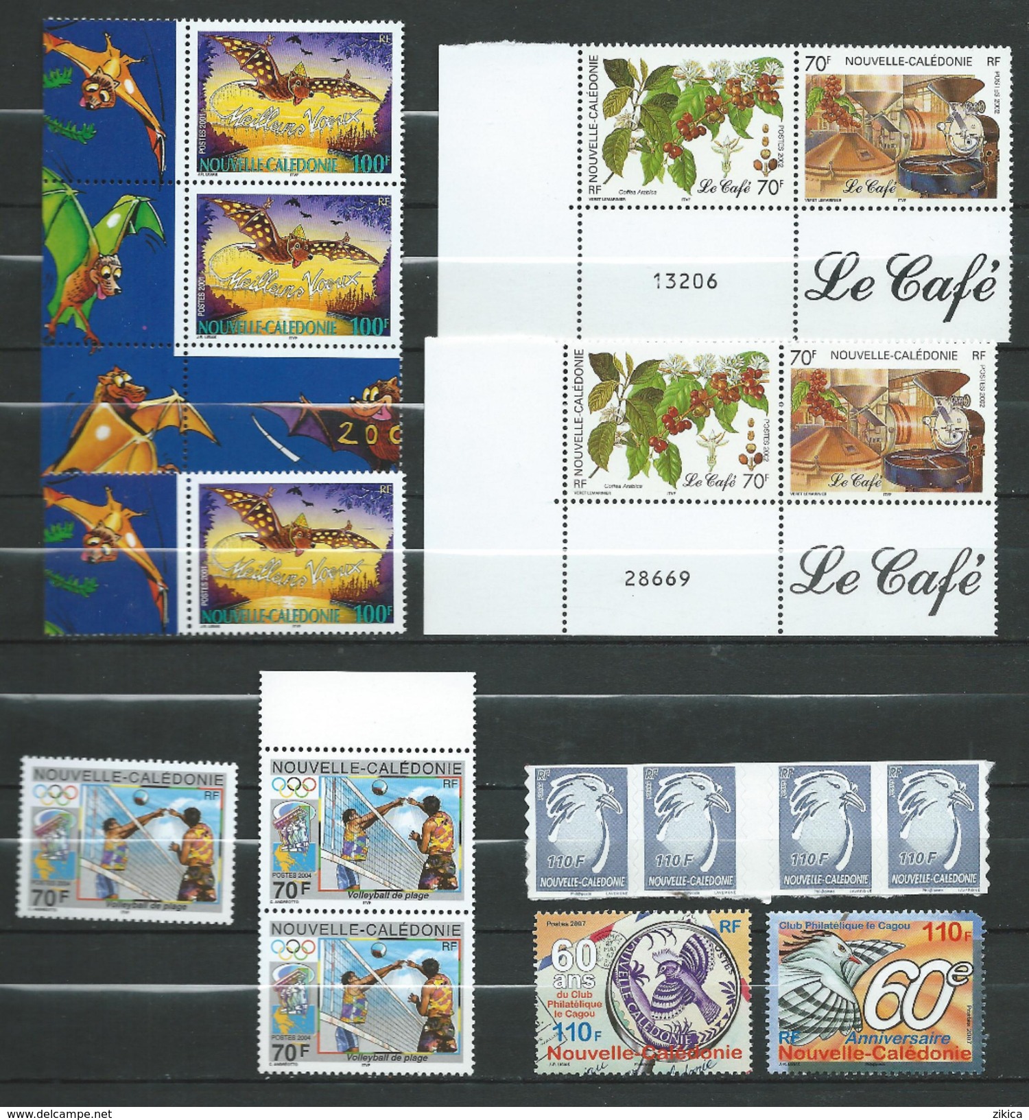 New Caledonia / NOUVELLE CALEDONIE 2002/2008.lot Stamps.MNH - Neufs