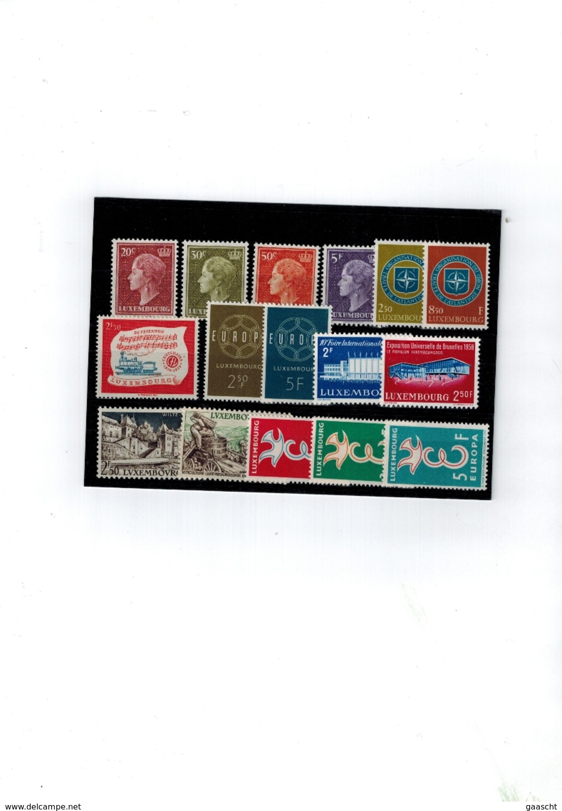 Luxembourg Series De Timbres Neuves Sans Charnire Entre 1958-1960 - Nuevos