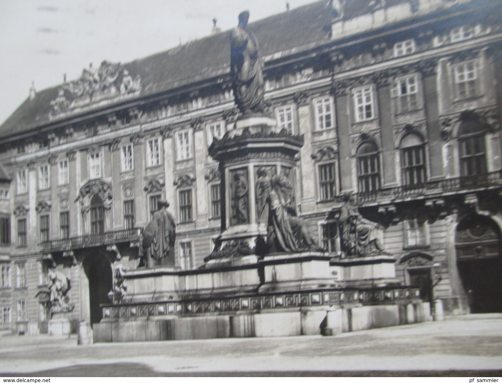 AK Österreich 1931 Nr. 452 MeF Wien I. Innerer Burgplatz Mit Denkmal Kaiser Franz. Echtfoto - Wien Mitte