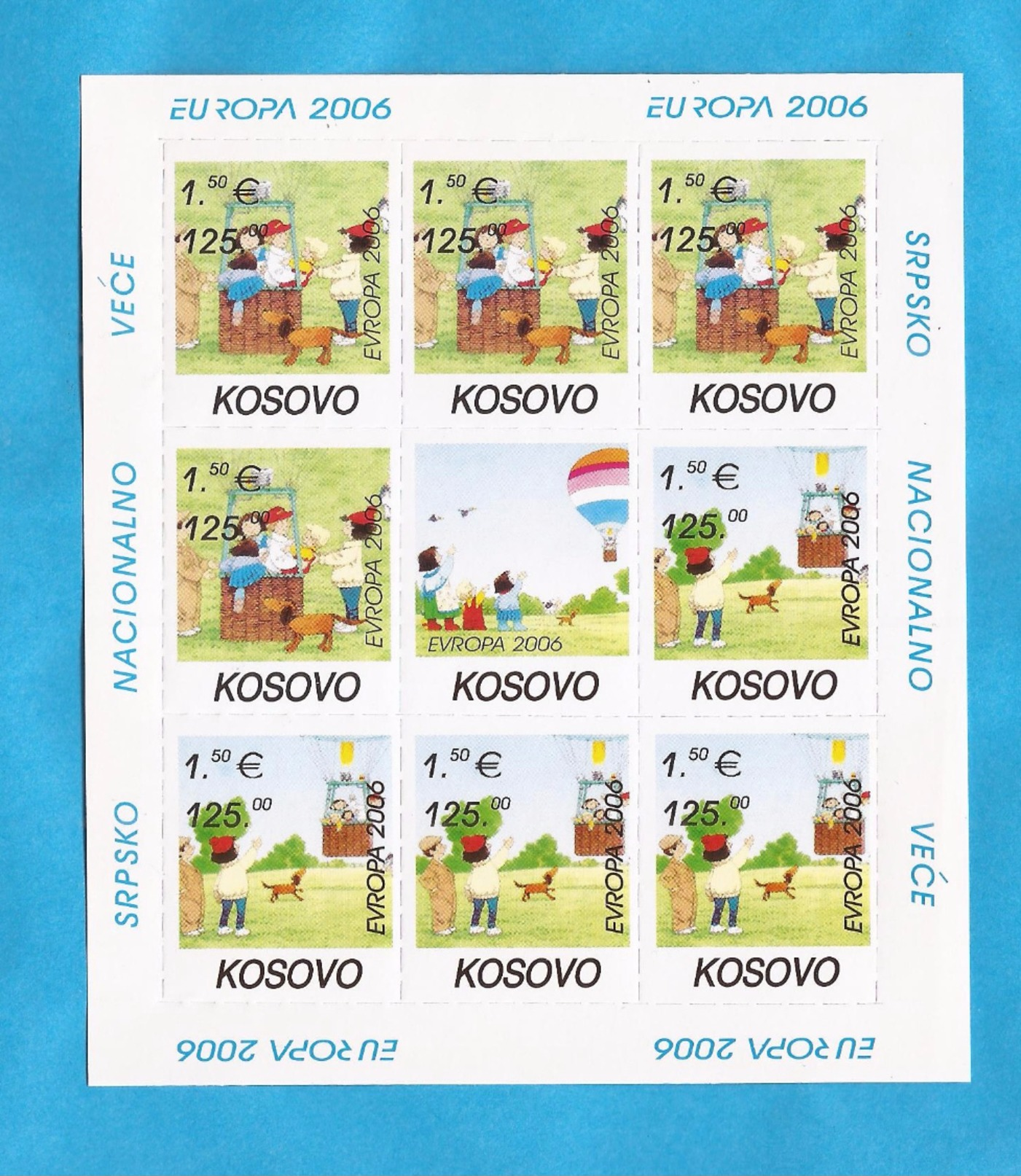 2006 KOSOVO EUROPA CEPT INTEGRATION CHILDREN KINDER SERBIA SRBIJA JUGOSLAVIJA  MNH - 2006