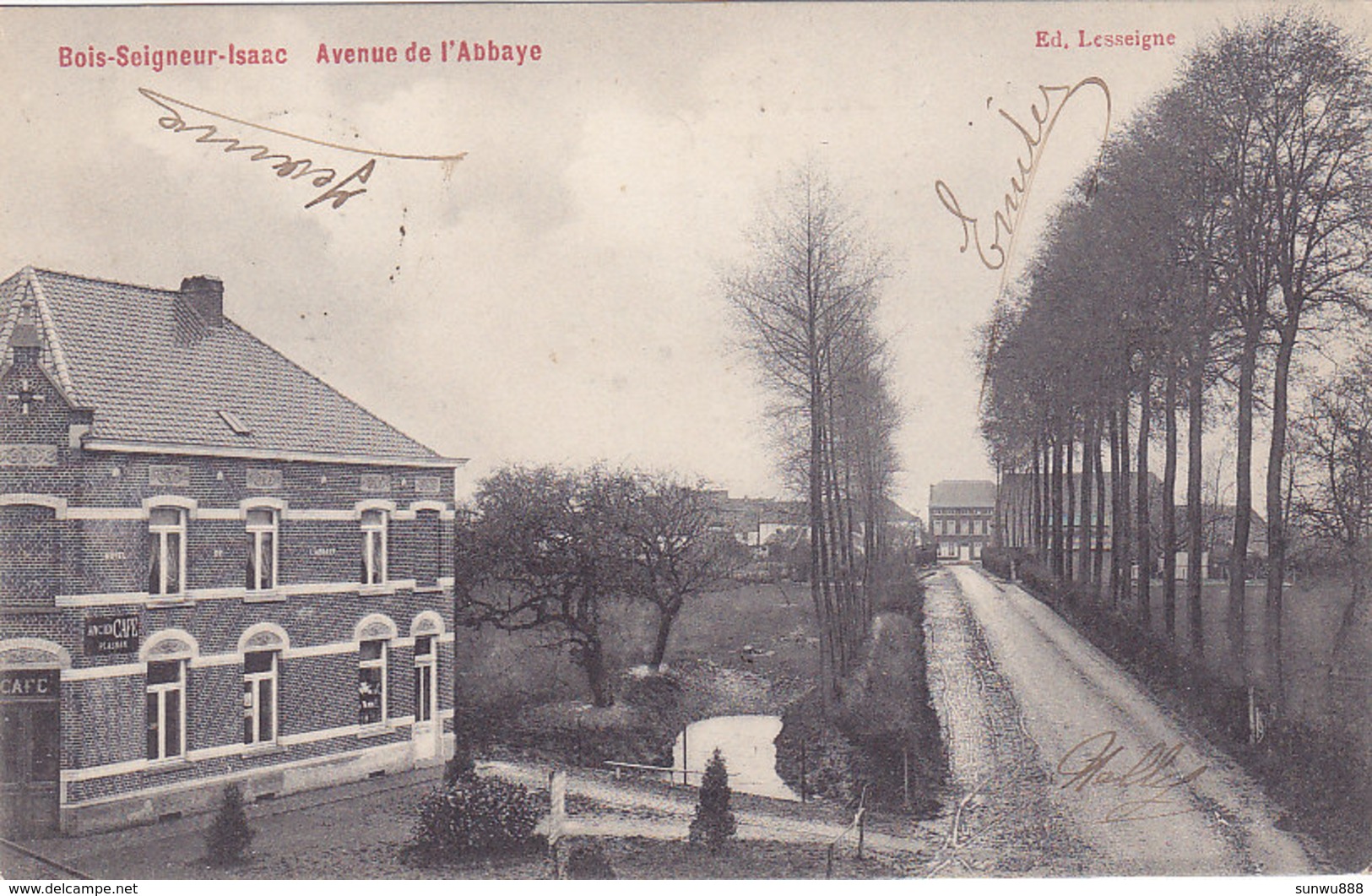 Bois-Seigneur-Isaac - Avenue De L'Abbaye (1908, Ancien Cafe) - Braine-l'Alleud