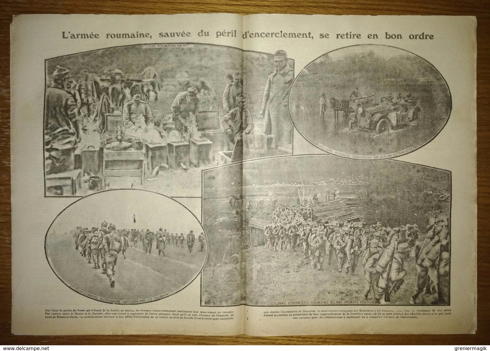 Excelsior N°2236 29/12/1916 Des Officiers Allemands Dans Les Rues De Bordeaux - Guynemer - Armée Roumaine - Salonique - Autres & Non Classés