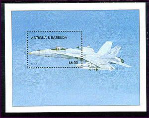 ANTIGUA  & BARBUDA  2179 MINT NEVER HINGED SOUVENIR SHEET OF AVIATION - Vliegtuigen