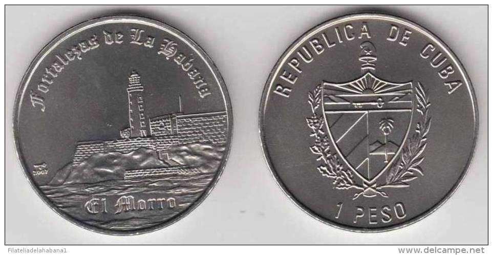 2007-MN-105 CUBA 1$ 2007 OLD HAVANA MORRO CASTLE LIGHTHOUSE UNC. CU-NI - Cuba