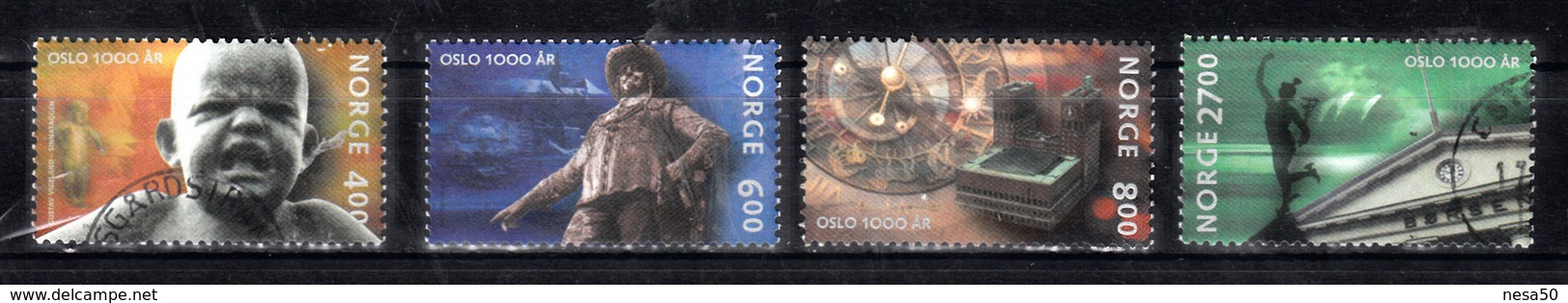 Norway 2000 Mi Nr 1342 - 1345 ; 1000 Jaar Stad Oslo - Gebraucht