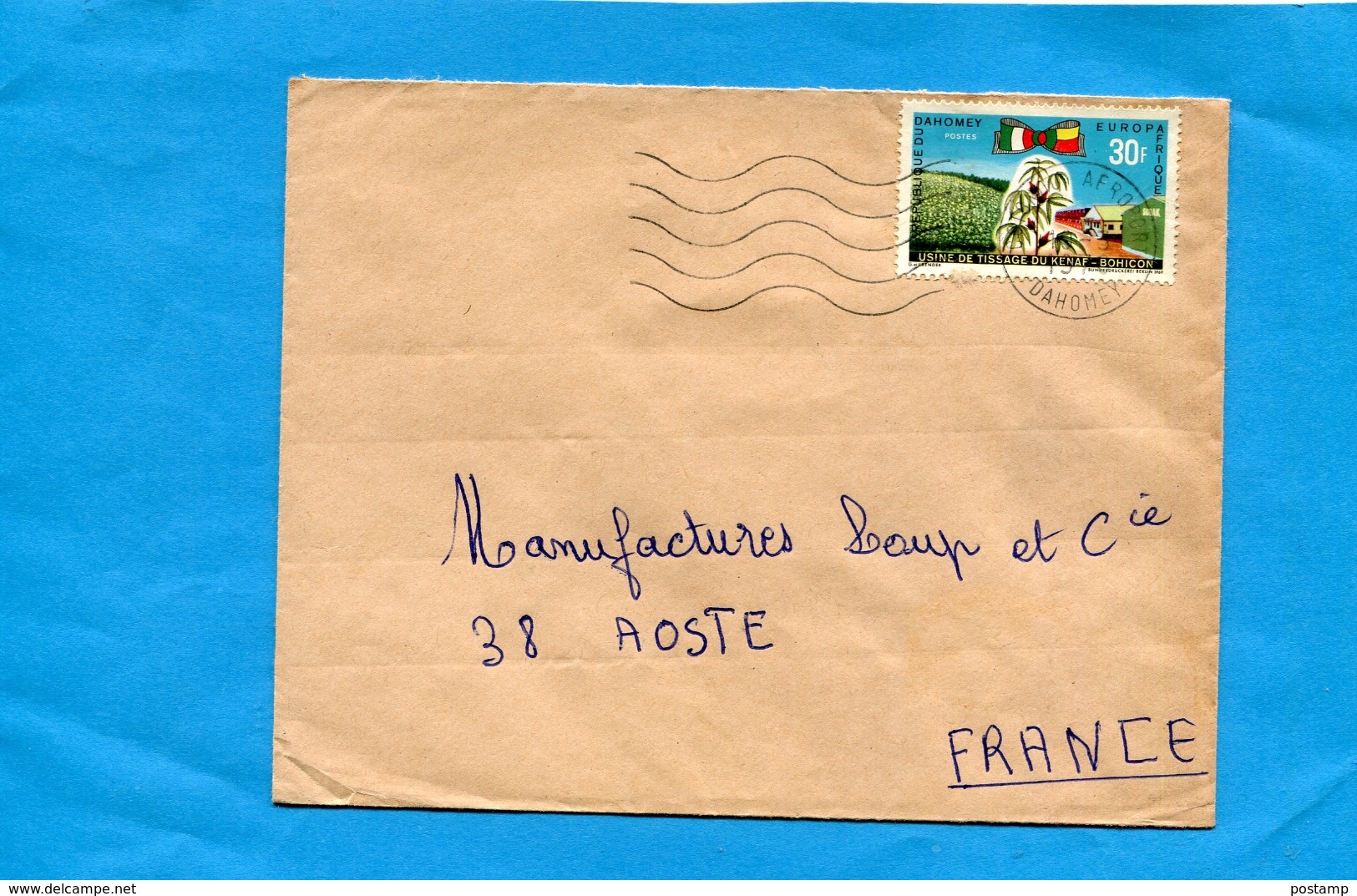 MARCOPHILIE-lettre-DAHOMEY->Françe-cad 1976 -stamp N° 282  Europa  Afrique - Benin – Dahomey (1960-...)