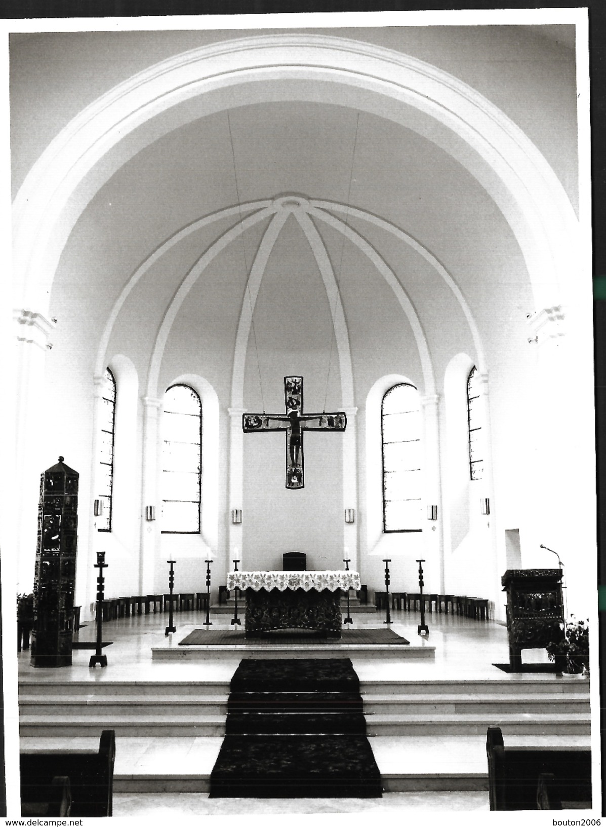 Freyming Merlebach Eglise Saint Joseph De Hochwald 2 X CP Et 1 X Photo Même Format Non Circulée - Freyming Merlebach