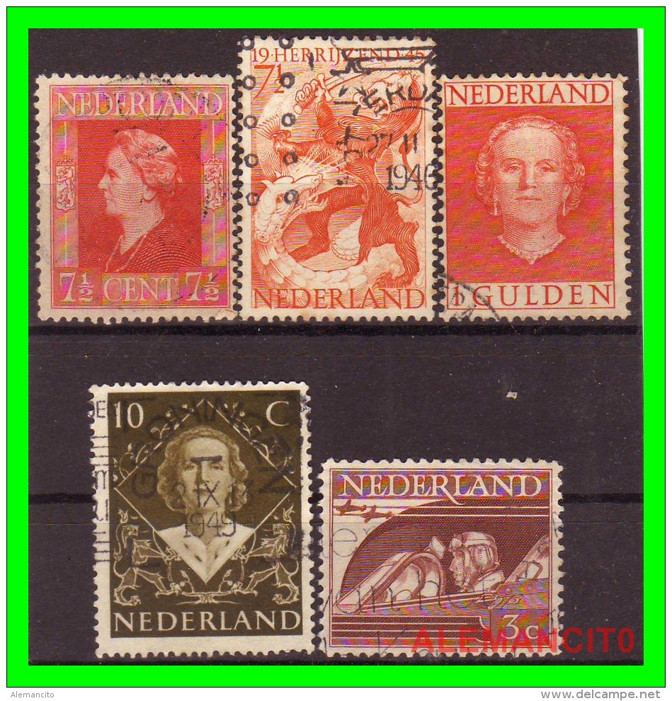 1938 - 1949 VARIOS SELLOS -NETHERLANDS  (  PAISES BAJOS  )  HOLANDA - Gebraucht