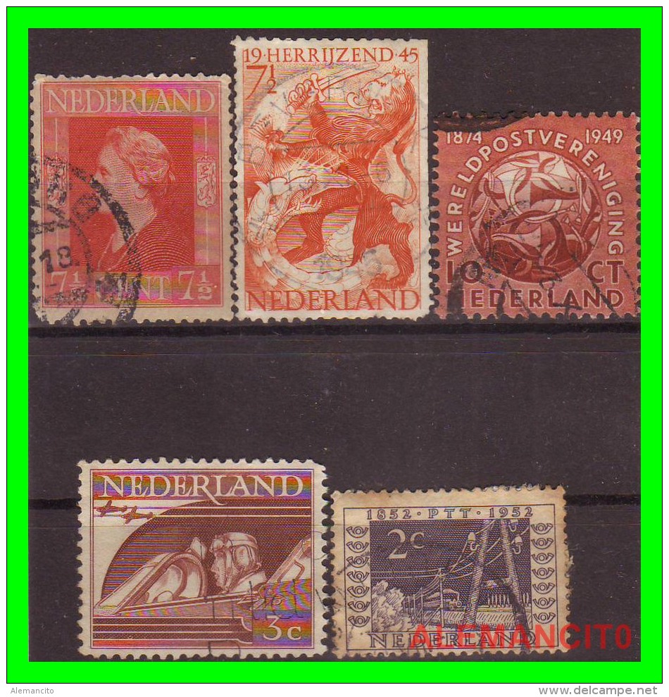 1938 - 1949 VARIOS SELLOS -NETHERLANDS  (  PAISES BAJOS  )  HOLANDA - Gebraucht