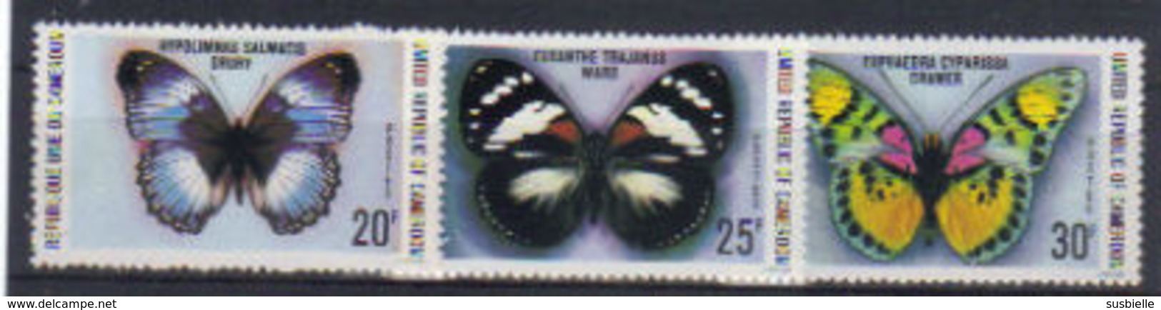 CAMEROUN - N°  624/626 -  N** - Butterflies