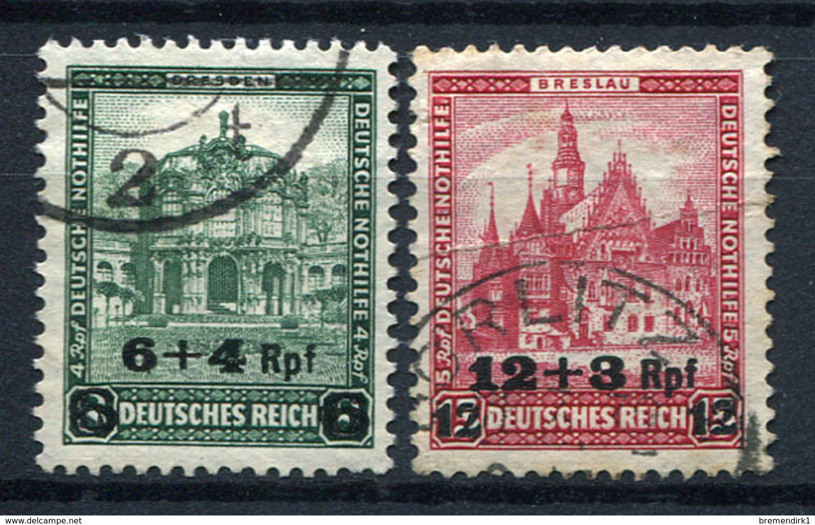 33386) DEUTSCHES REICH # 463-64 Gestempelt Aus 1932, 28.- &euro; - Used Stamps