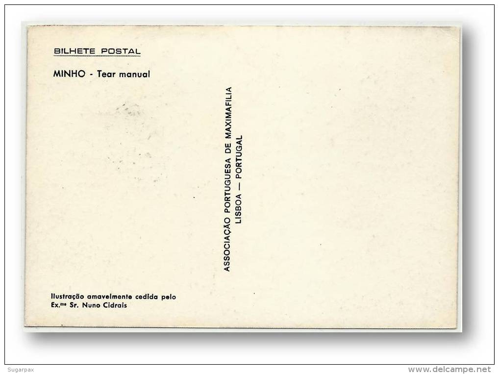 VIANA Do CASTELO - Tear Manual - 26.09.1981 - Grupo Folclórico - Costumes - MAXICARD - MINHO - Portugal - Maximum Cards & Covers