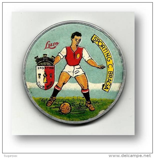 Sporting Clube De BRAGA - Pocket Mirror ( R = 64 Mm ) Mirroir De Poche - Portugal - 2 Scans - Other & Unclassified