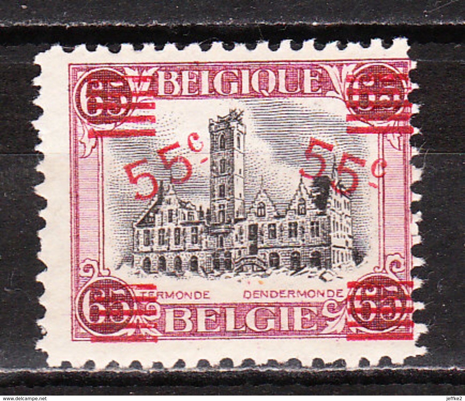 188**  Hôtel De Ville De Termonde - MNH** - COB 7 - Vendu à 12.50% Du COB!!!! - Ongebruikt