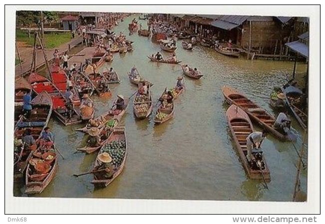 THAILAND - WAT SAI FLOATING MARKET - DHONBURI - EDIT THAI SILPA 1960s /70s (884) - Autres & Non Classés