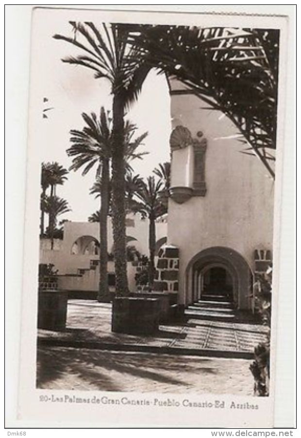 SPAIN - LAS PALMAS DE GRAN CANARIA PUEBLO CANARIO - ED. ARRIBAS RPPC 1951 (895) - Autres & Non Classés