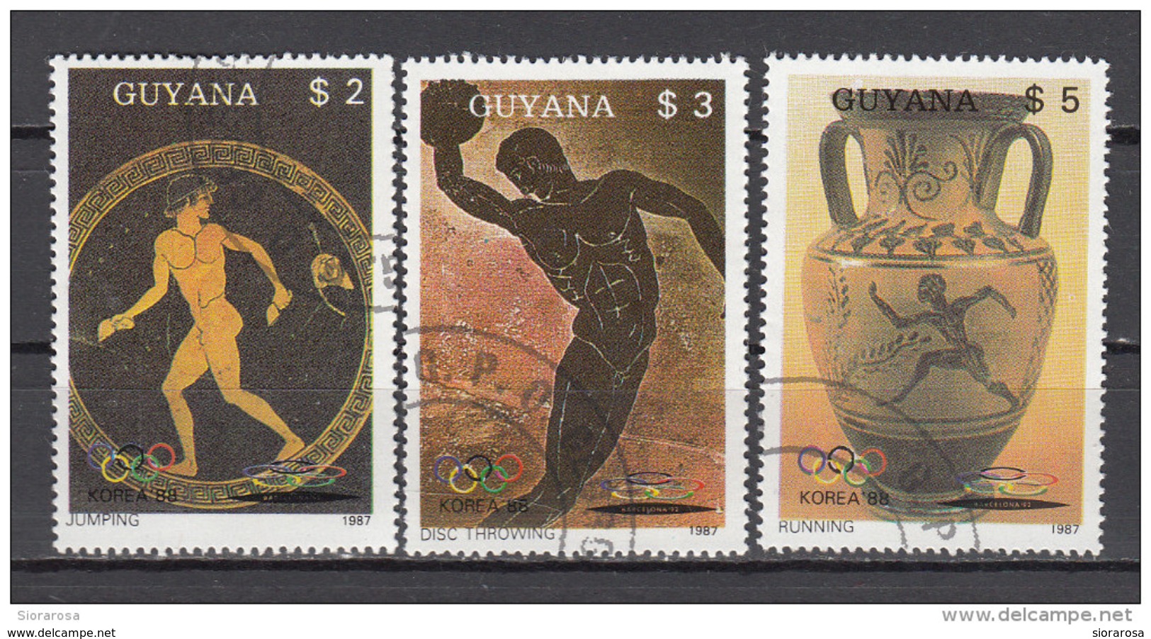 1852 Guyana 1987  Olimpiadi Di Seul - Summer Olympics Seoul Nuova Preobliterata - Estate 1988: Seul
