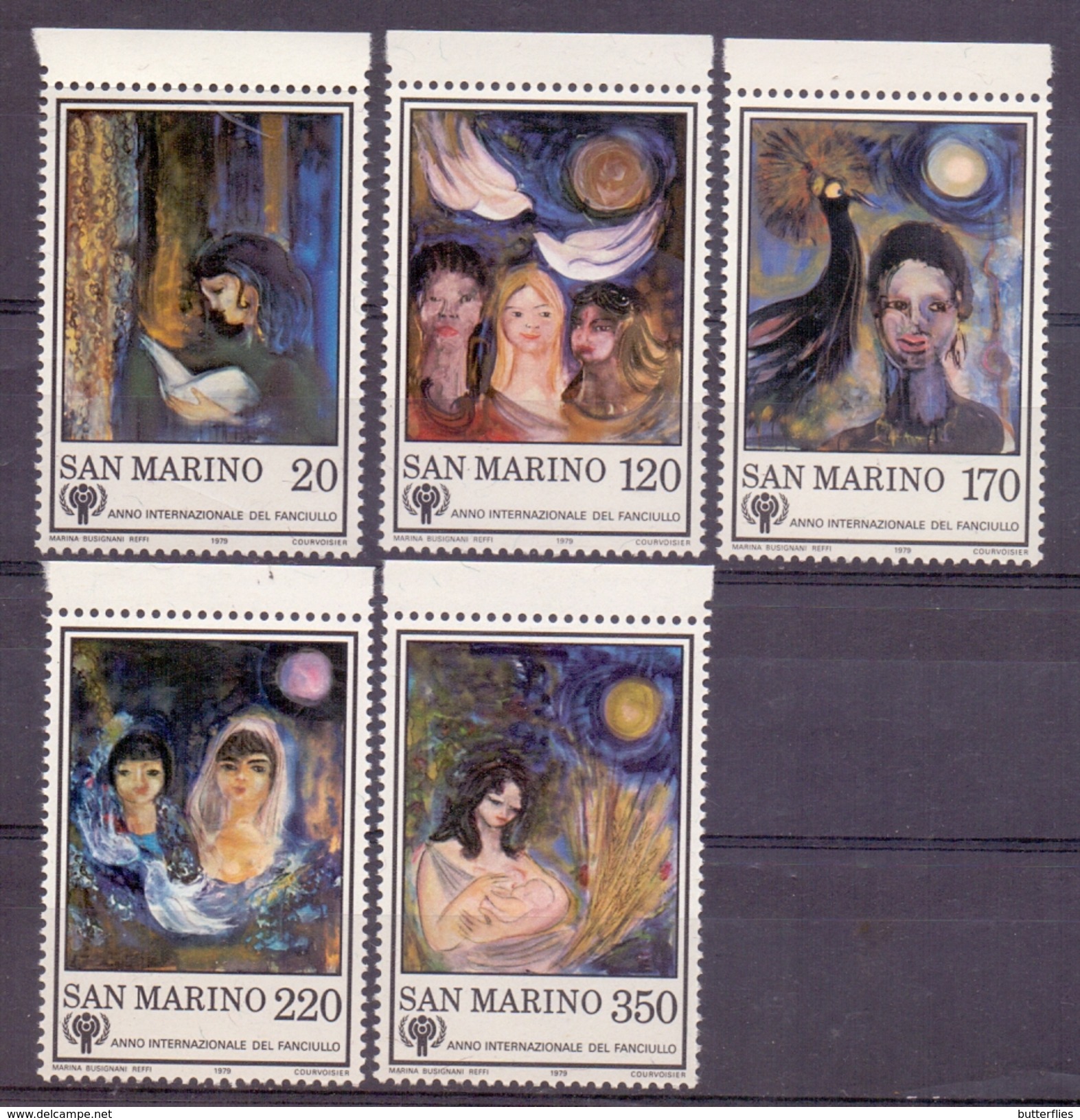 San Marino - ** 1979 - Yv. 982/86 - MNH - Ungebraucht