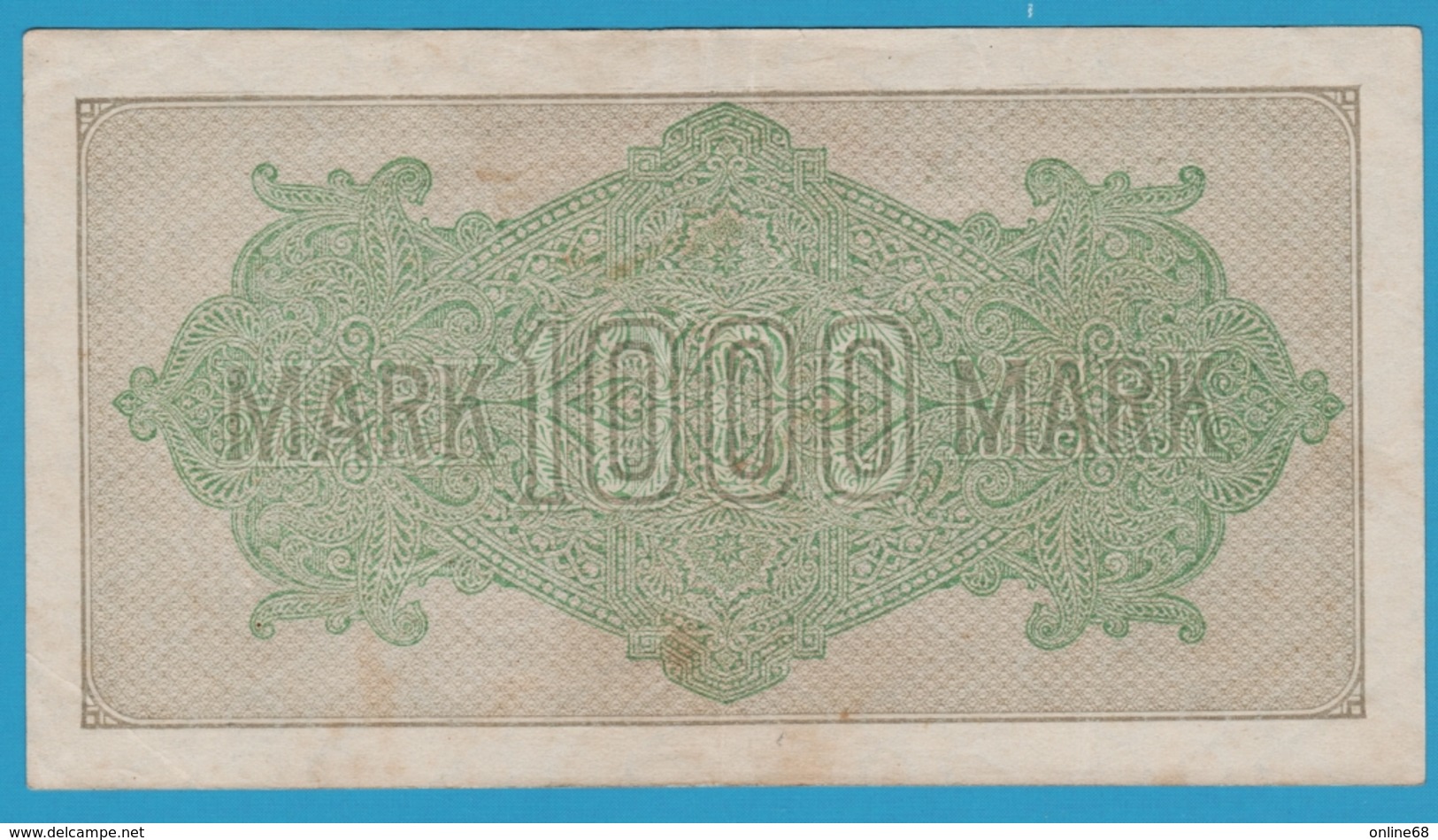 DEUTSCHES REICH 1000 MARK Code PG 15.09.1922   # Qm 051230* P# 76e1 - 1.000 Mark