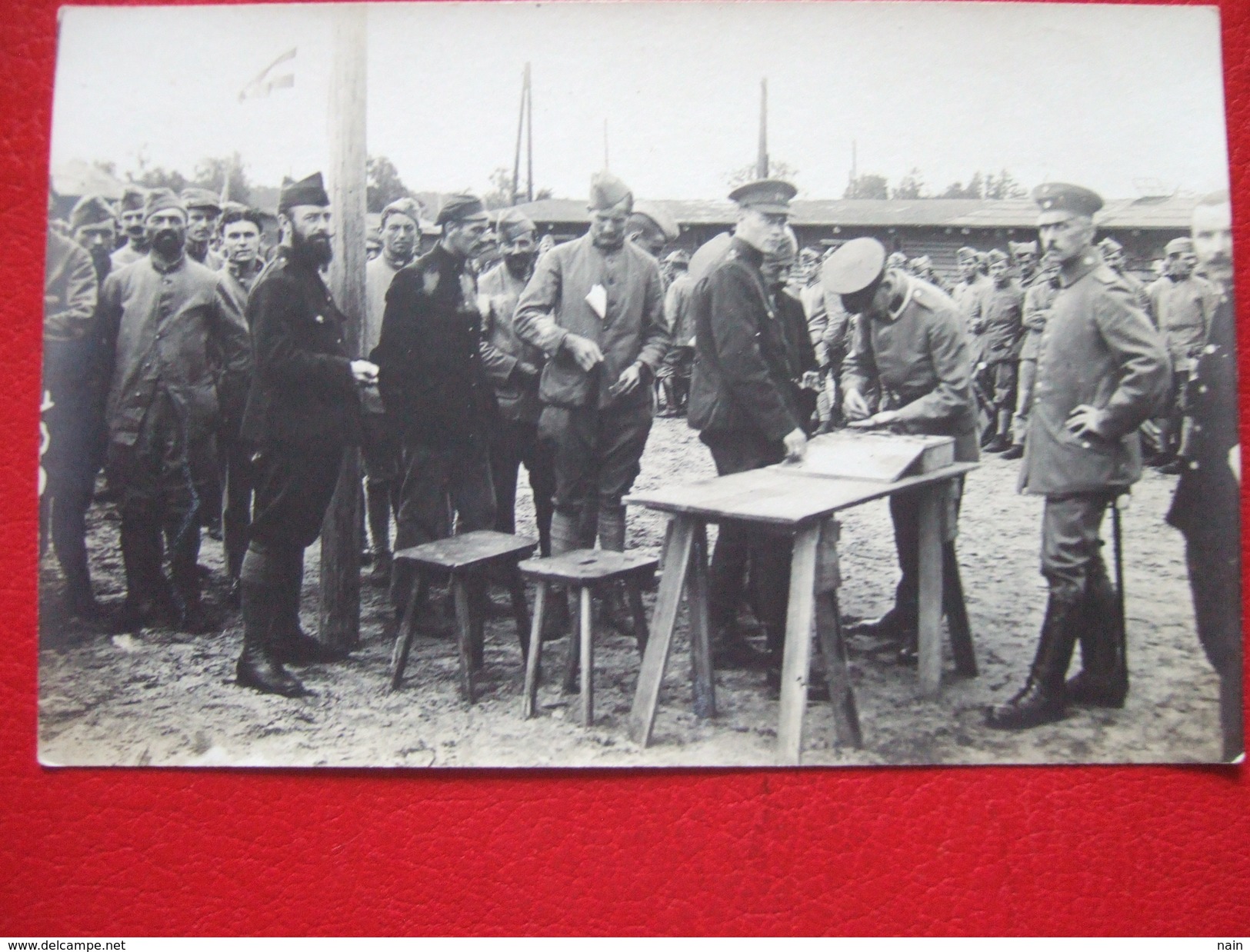 GUSTROW - CP PHOTO: " LOUIS POSTIF " - CAMP DE PRISONNIERS 14 / 18  - " CHANGE POUR L' ARGENT DU CAMP "  - " TRES RARE " - Guestrow