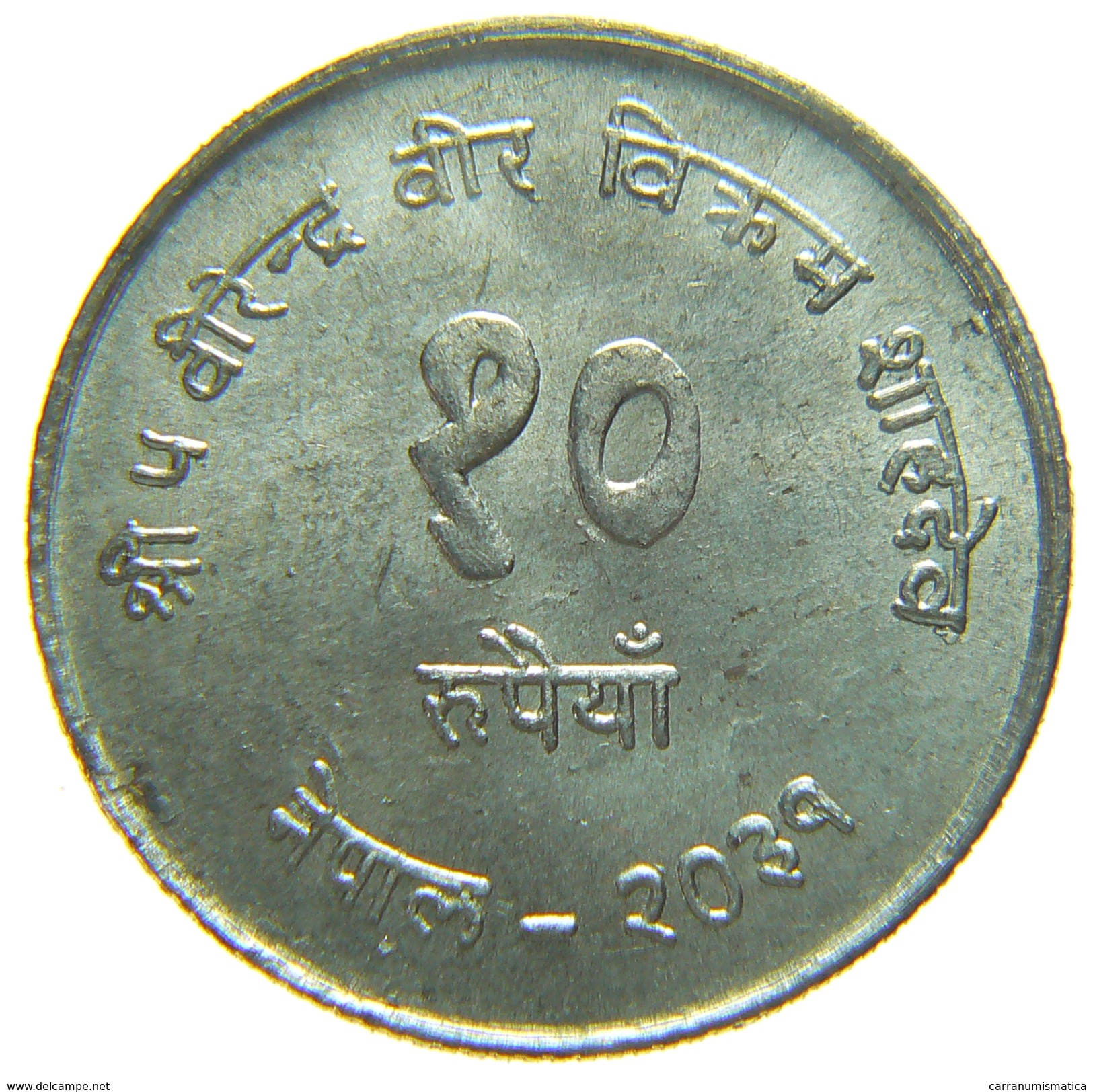 [NC] NEPAL - FAO 1974 - 10 RUPEE RUPIE - ARGENTO - Népal