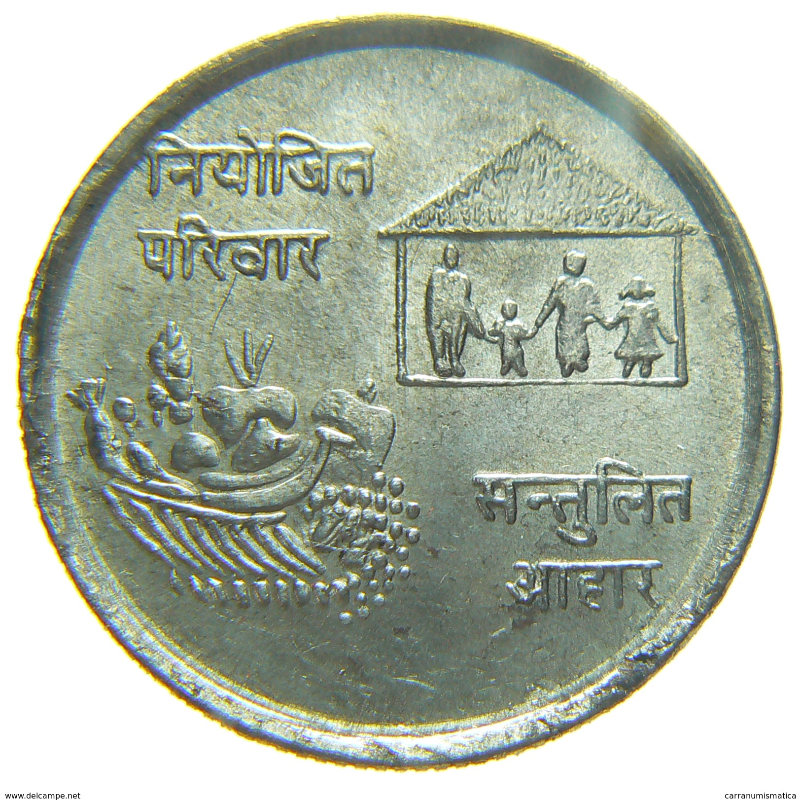 [NC] NEPAL - FAO 1974 - 10 RUPEE RUPIE - ARGENTO - Népal