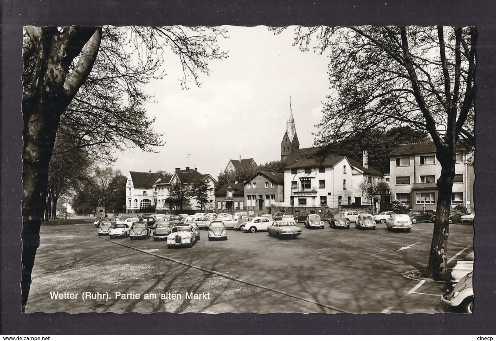 CPSM ALLEMAGNE - WETTER ( RUHR ) Partie Am Alten Markt - TB PLAN CENTRE VILLAGE TB AUTOMOBILES - Wetter