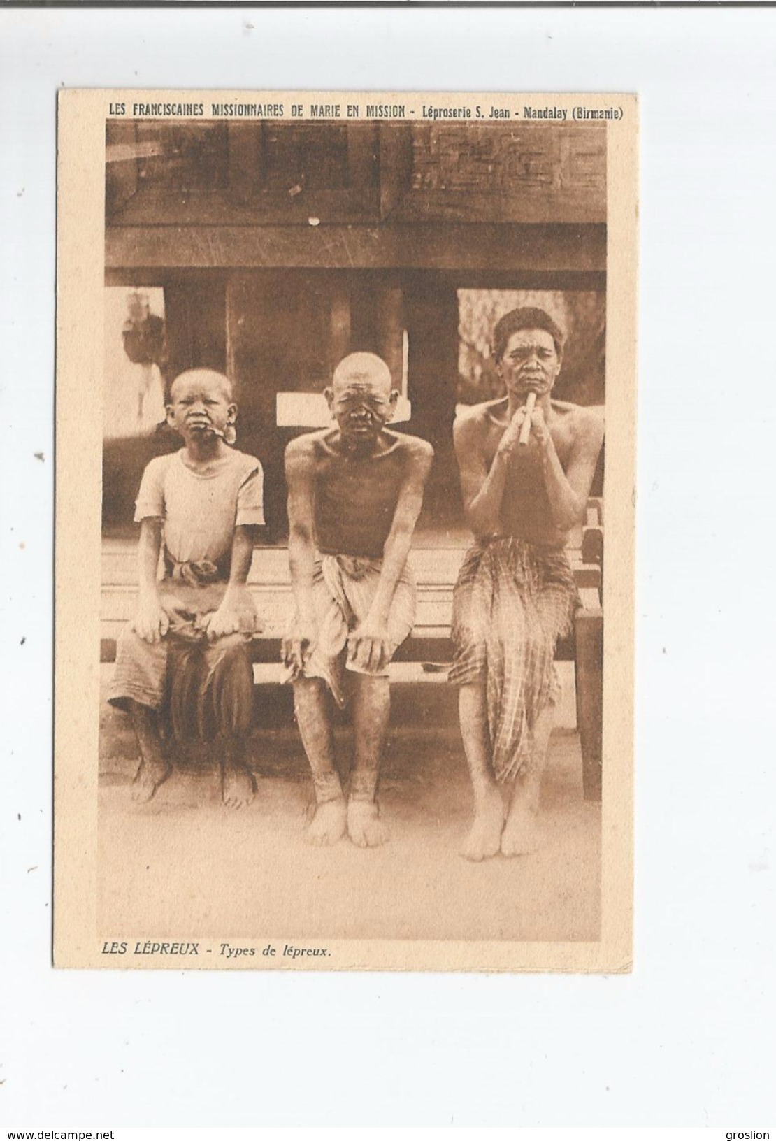 MANDALAY (BIRMANIE) LEPROSERIE S JEAN . LES LEPREUX TYPES DE LEPREUX - Myanmar (Burma)