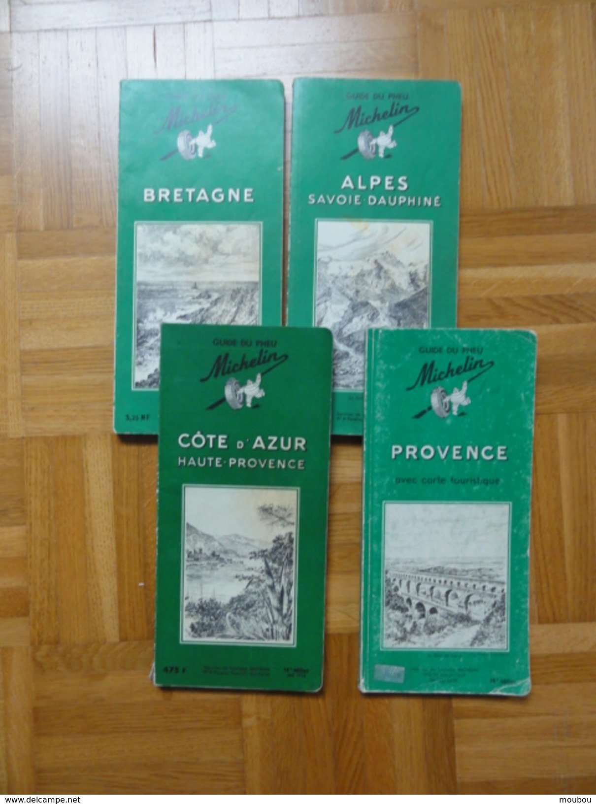 Lot De 4 Guides Vert Michelin - Lots De Plusieurs Livres