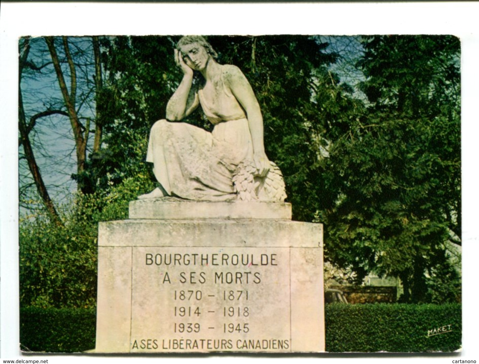 Cp - BOURGTHEROULDE (27) - Monument Aux Morts - Bourgtheroulde