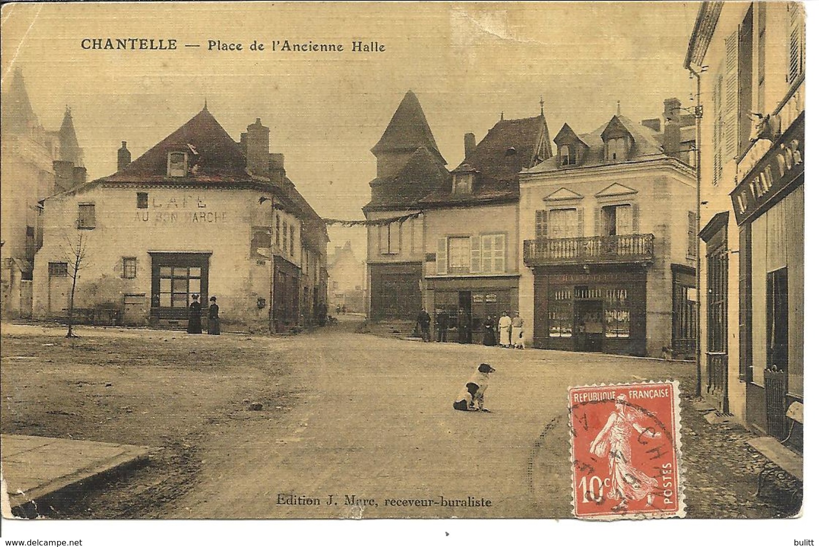 CHANTELLE - Place De L'ancienne Halle (carte Toilée) - Altri & Non Classificati