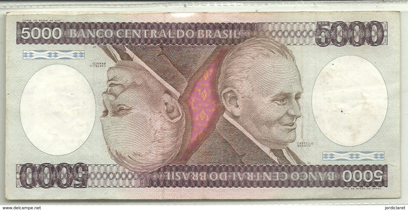 BILLETE DE 5000 REALES - Brésil