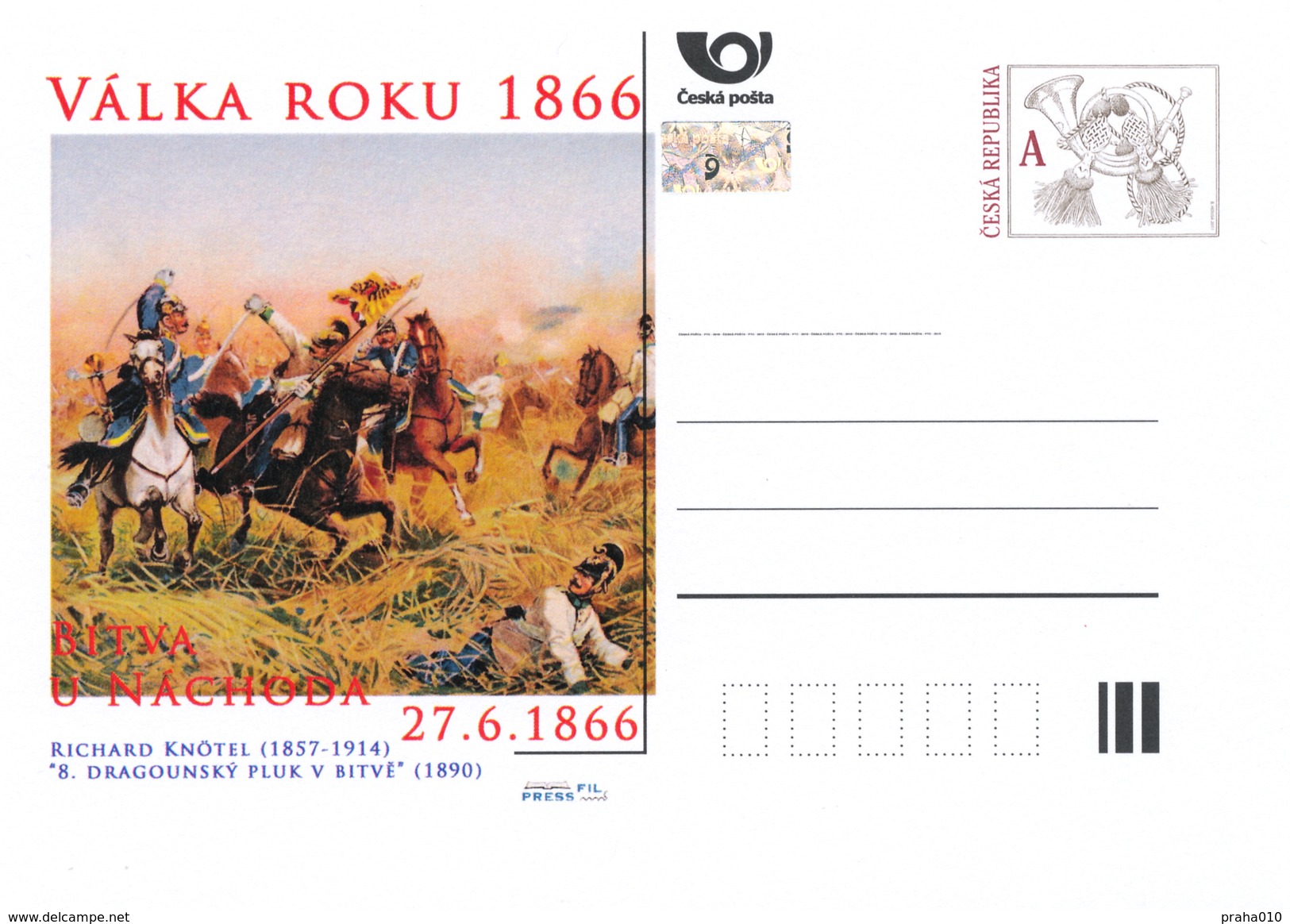 Czech Rep. / Postal Stat. (Pre2016/25) War Of 1866 (2) Battle Of Nachod - Painter: Richard Knötel (1857-1914) - Covers