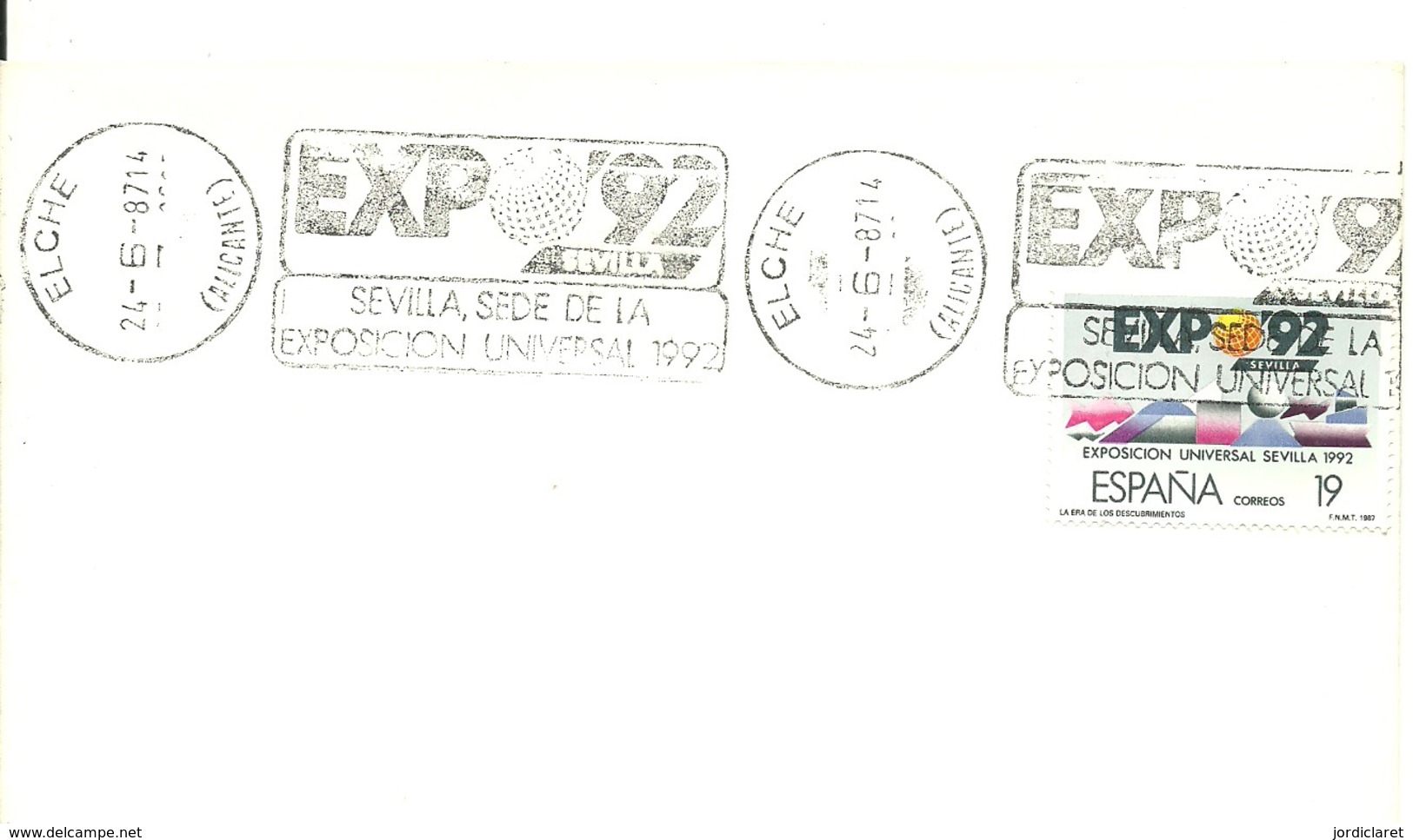 POSMARKET ESPAÑA ELCHE - 1992 – Séville (Espagne)