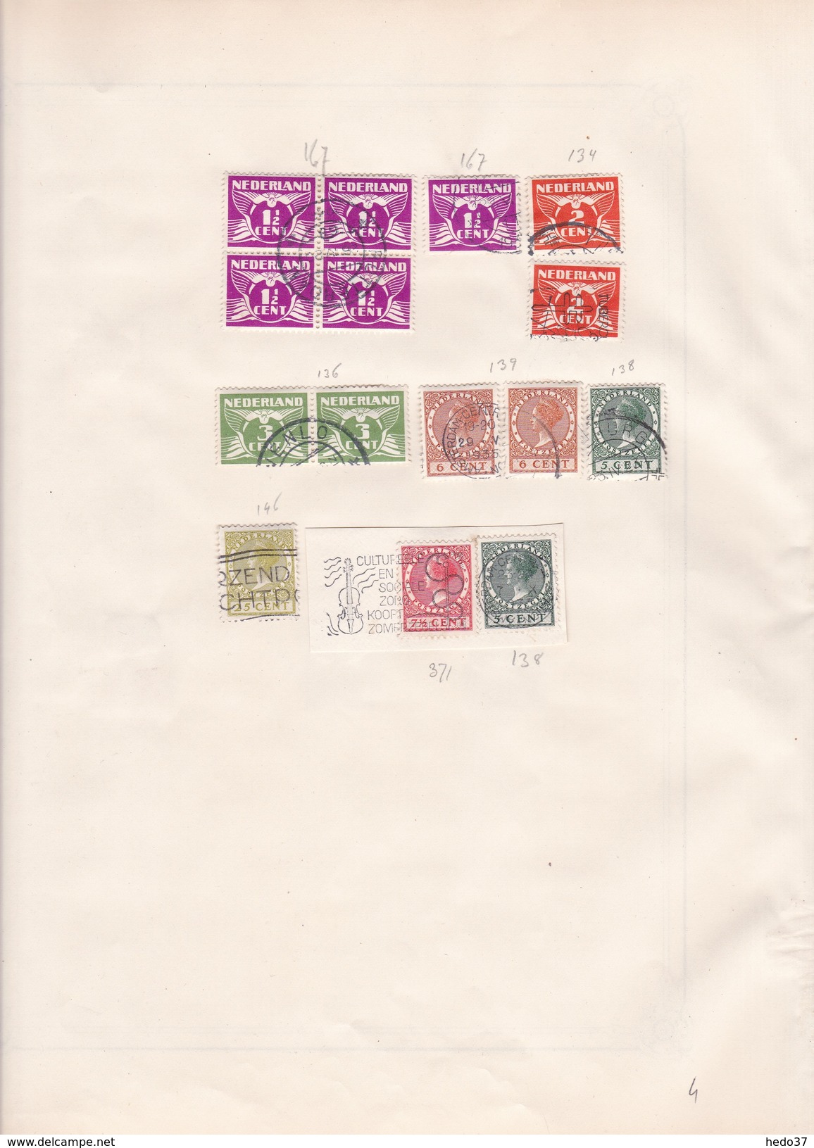 Pays Bas - Collection Vendue Page Par Page - Timbres Oblitérés / Neufs */** - B/TB - Colecciones Completas