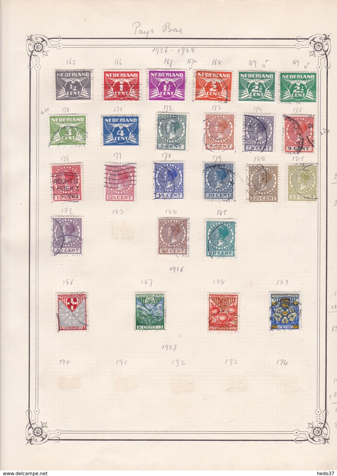 Pays Bas - Collection Vendue Page Par Page - Timbres Oblitérés / Neufs */** - B/TB - Collections