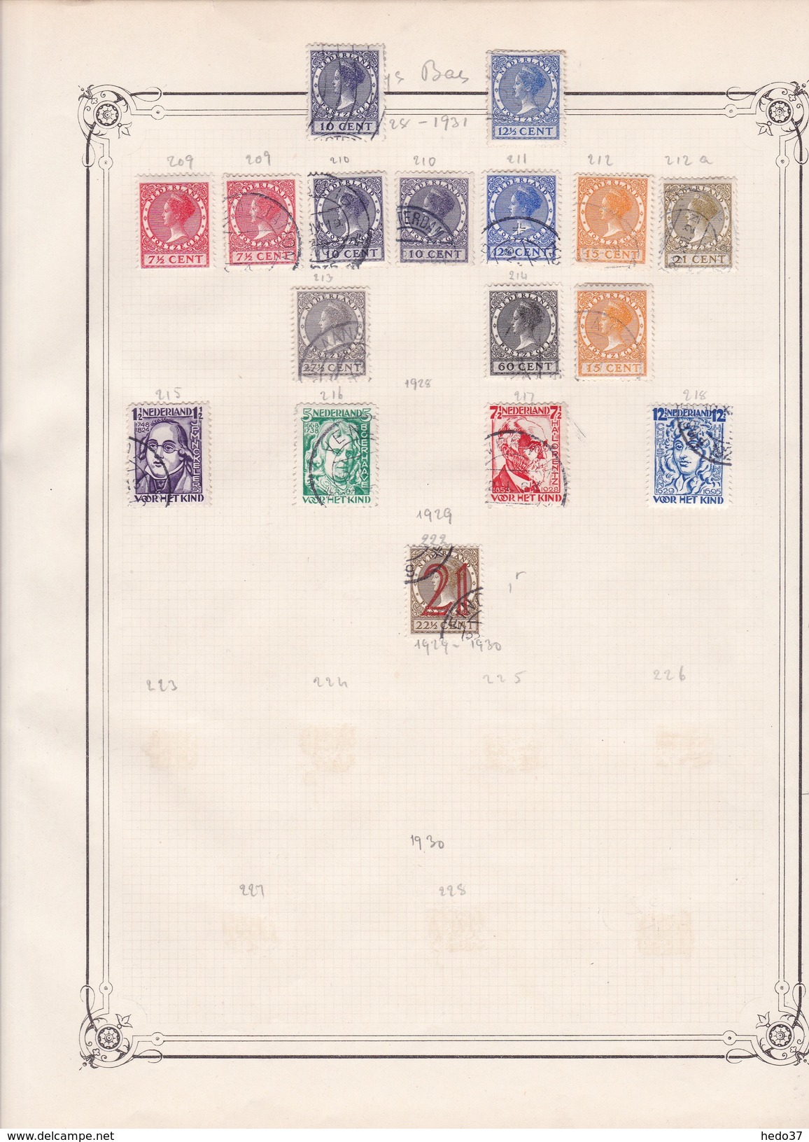 Pays Bas - Collection Vendue Page Par Page - Timbres Oblitérés / Neufs */** - B/TB - Verzamelingen