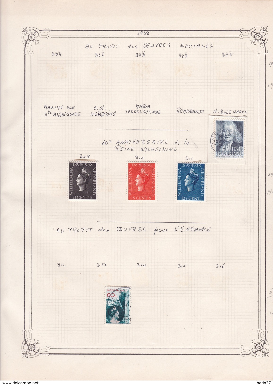 Pays Bas - Collection Vendue Page Par Page - Timbres Oblitérés / Neufs */** - B/TB - Verzamelingen