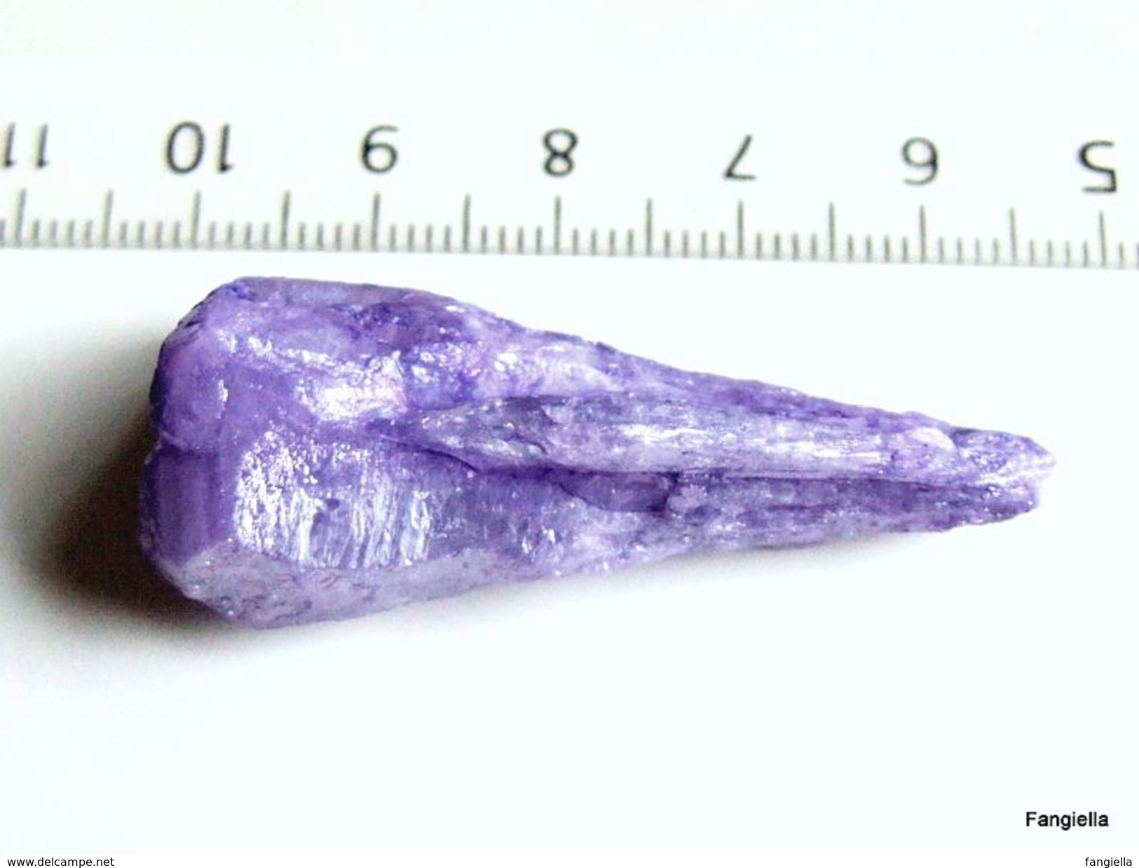 1 Pointe De Quartz Pierre Semi-précieuse Violet Parme Free-form Environ 44x18x15mm   Très Belle Pièce à Décliner Selon V - Perlas