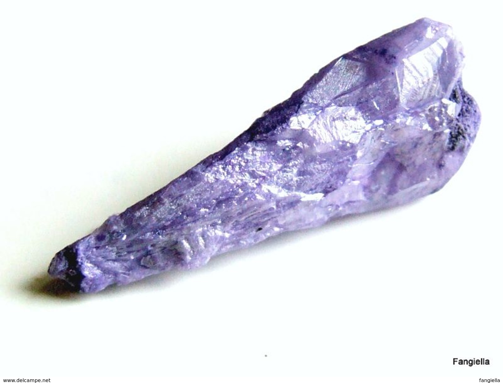 1 Pointe De Quartz Pierre Semi-précieuse Violet Parme Free-form Environ 44x18x15mm   Très Belle Pièce à Décliner Selon V - Perle