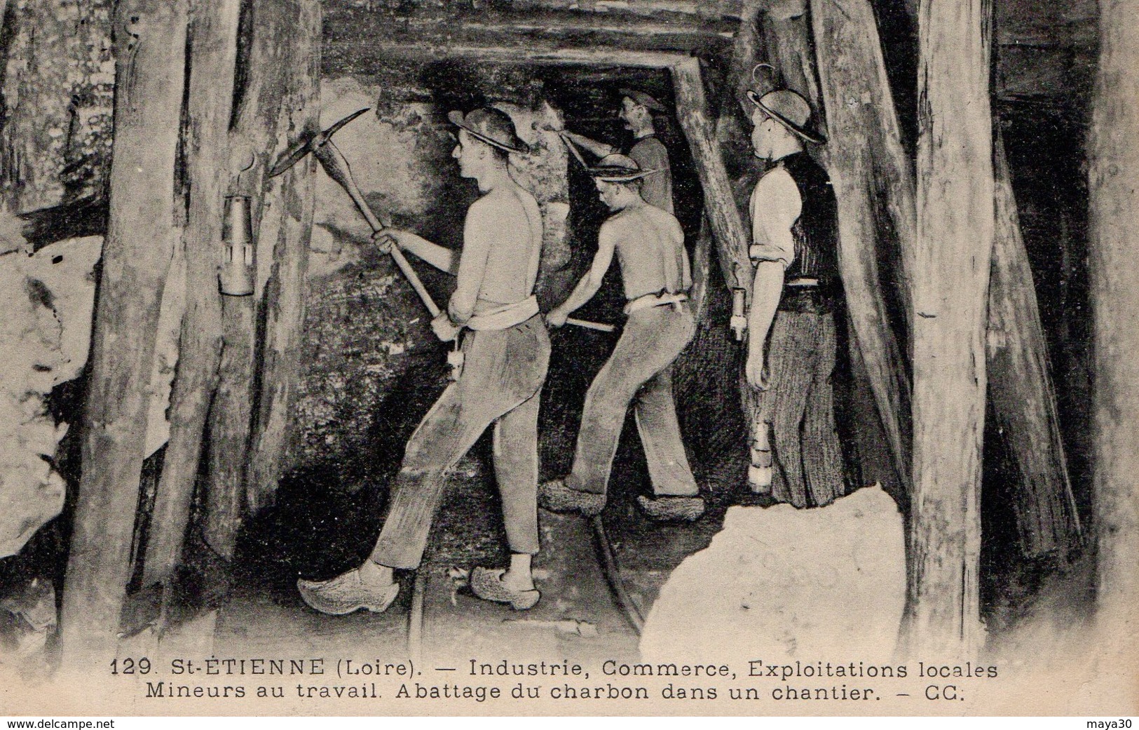 St-Etienne,industrie,exploitation Locale,Mineurs Au Travail........ - Mines