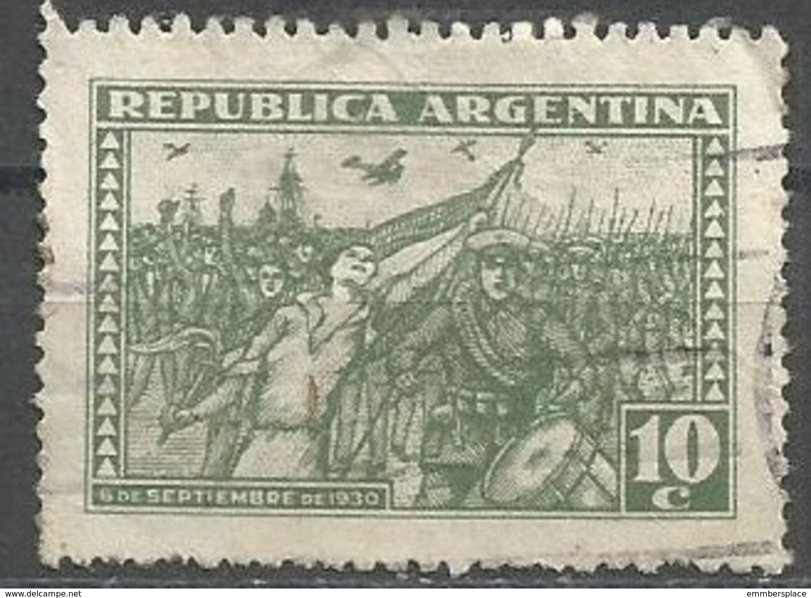 Argentina - 1930 Victorious Insurgents 10c Used   Sc 380 - Used Stamps