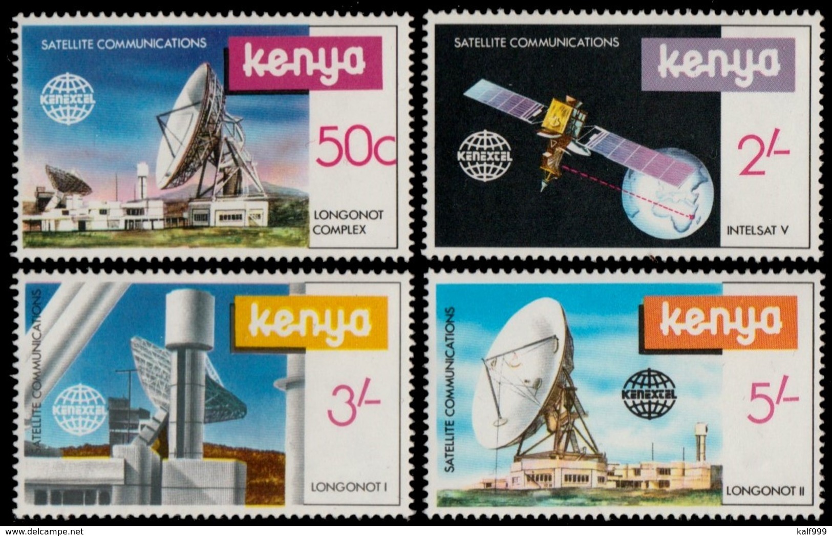 ~~~ Kenya 1981 - Space & Satelites - Mi. 183/186 ** MNH  ~~~ - Kenia (1963-...)